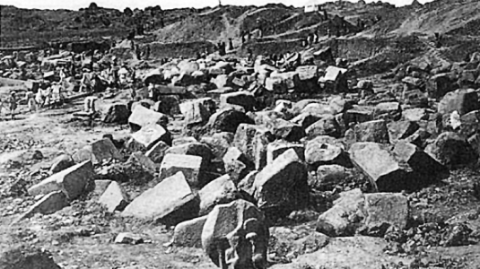 Naville's Excavation, 1887-1889