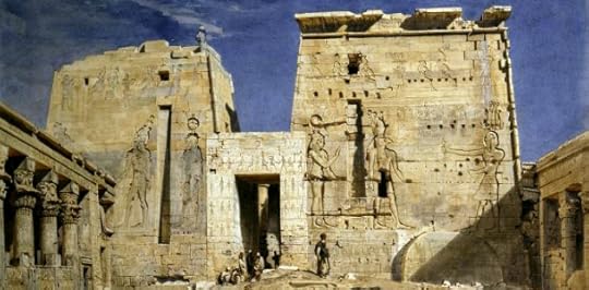 Similar pylons at temple of Isis, Philae