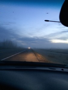 Sunrises/Sunsets on the prairie as you drive to schools.