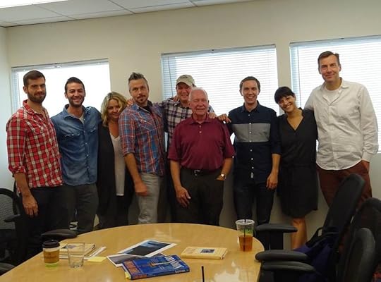 The entire writers group: Josh, Zander, April, Josh, Al, Terry, Evan, Deanna and Miles