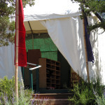 Entrance to tent foyer