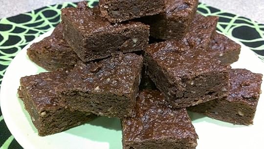 Hazelnut Ale Pumpkin Brownies from HealthySlowCooking.com