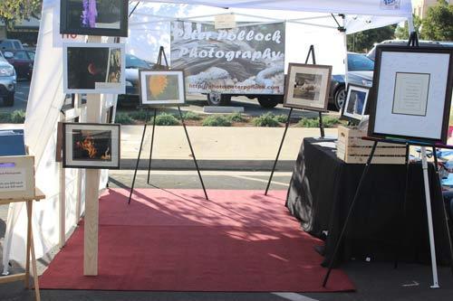 Peter Pollock Photographer's stand at the Visalia Taste The Arts Event 2014