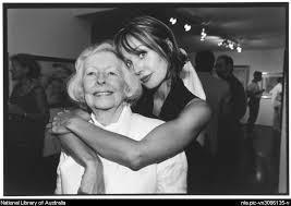 Arkie Whiteley with her grandmother