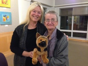 With the amazing Carol Briggs at the Curtis Library