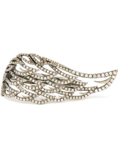 Grey Diamond Angel Ring