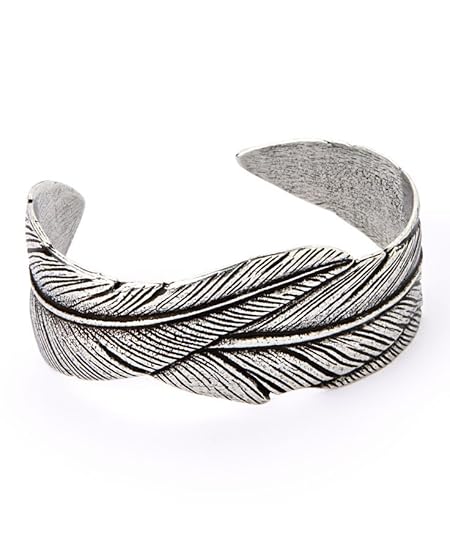 Silver Feather Cuff