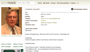 Avraham Anouchi's Goodreads Page