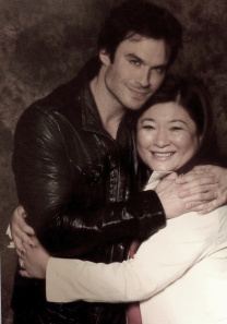 Author Kailin Gow and Ian Somerhalder