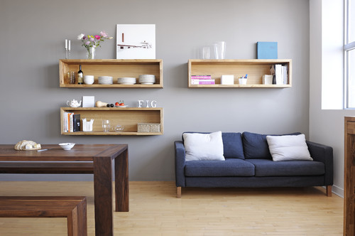 contemporary living room 6 Ways to Eek Storage Out of Your Closet less Apartment