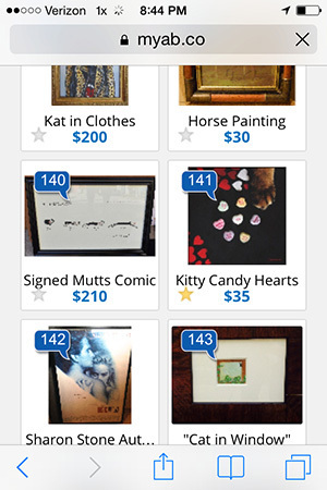 There were a couple of things she wanted but the bids were too high