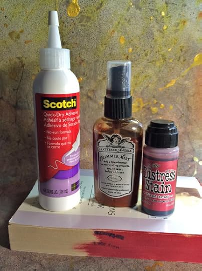 Pages have been partially painted with ink to show method.