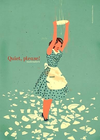 picture of woman breaking plates