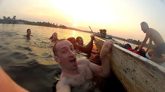 Sunset swim in the Amazon (see more pics from my Amazon adventure on Facebook)