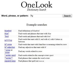 OneLook wildcards