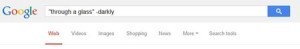 Google search with quote marks
