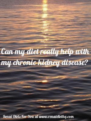 how meals can help with chronic kidney disease