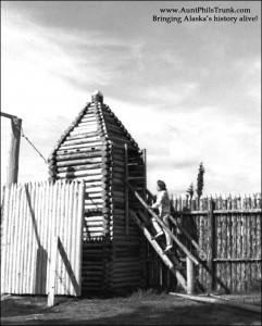 This replica shows what the original Hudson’s Bay Co. post, established at Fort Yukon in 1846, looked like.