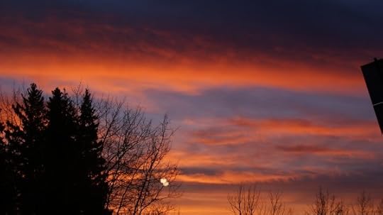 The colour is moving up higher in the sky