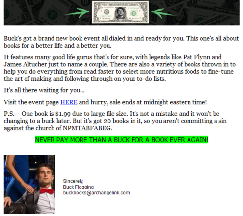 Buck Books: event