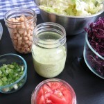 Serve a Buffet to Save Money - Serving a meal buffet style, like sandwiches or salads, allows you to use up small amounts of things lingering in the fridge without appearing to run short on any one thing. That means you save money!