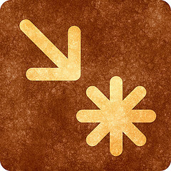 Arrow and sun graphic