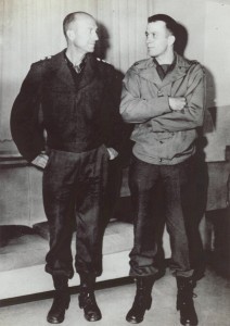 Lt. Gen. Alexander Patch, Jr., commander of the U.S. Seventh Army in southern France, and his son, Capt. Alexander “Mac” Patch III, shortly before the young officer’s death. (U.S. Military Academy)