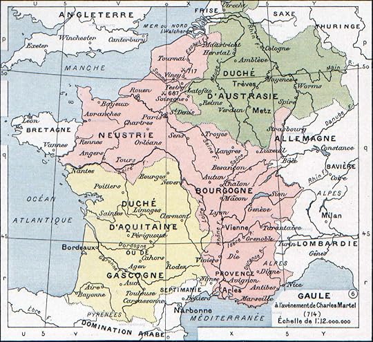 Map of Frankish territiories