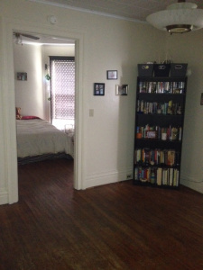 Bookcase! Bedroom! All the space!