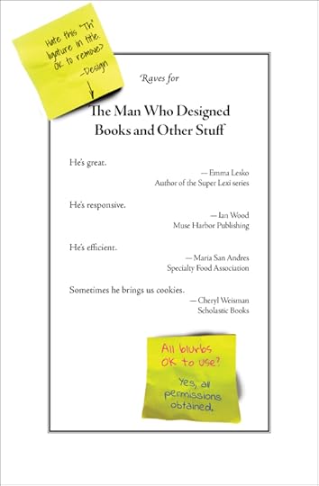 Raves for The Man Who Designed Books