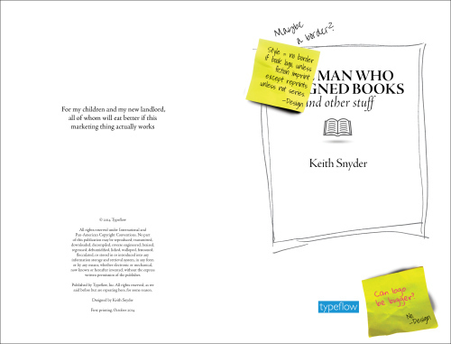 Copyright and title page: The Man Who Designed Books