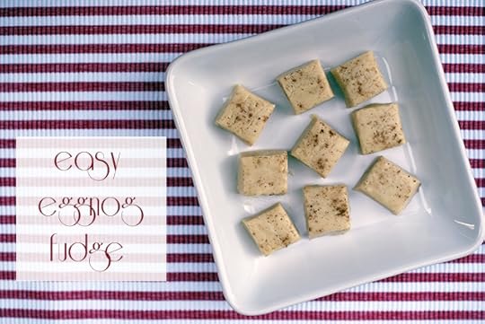 Easy Eggnog Fudge