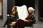 The audience was rapt, especially when she read about covering the earthquake.