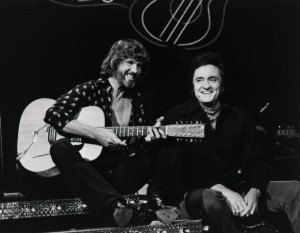 Kris Kristofferson and Johnny Cash