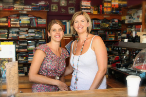 Sisters, Lucinda and Natalie, run The River Read at Noosaville