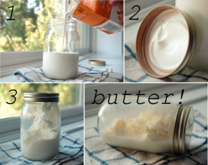 Get crazy and get loose, churn your own butter with a jar and few of those misplaced marbles you lost when you decided to do NaNo!