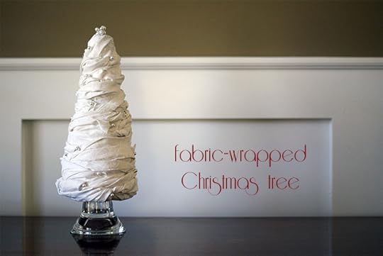 Fabric-Wrapped Christmas Tree