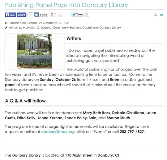 Publishing Panel at Danbury Public Library
