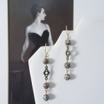 Autumn Flowers earrings - $15 (add $3 for sterling silver earhooks)