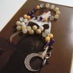 Moon Over Moonstone goddess rosary - $40