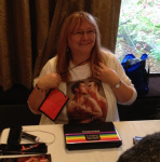 KC Wells showing off her boys.