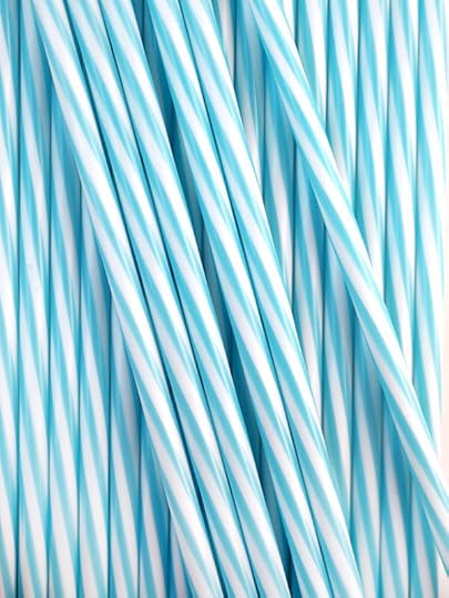 Blue Cake Pop Striped Sticks
