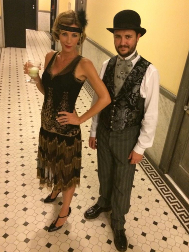 Anne and Wil Wheaton 1920s outfits