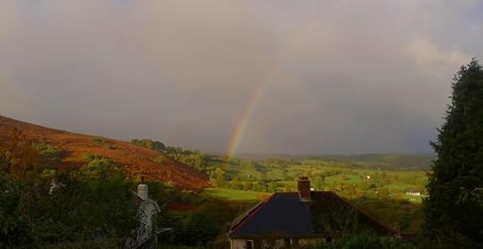 Rainbow over Meldon Hill