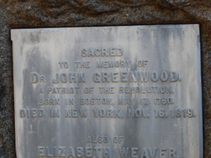 The tombstone of George Washington's dentist, who was also a fife for The Continental Army
