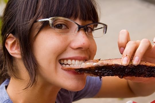 Eating ribs