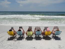 girls on beach reading