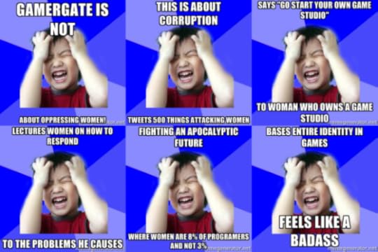 Post memes on Twitter making fun of #GamerGaters, get death threats.