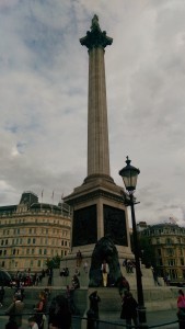 Nelson's plinth in Trafalgar Square, as tallas the shipmast of the HMS Victory.
