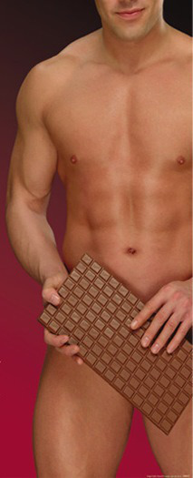 Chocolate with man